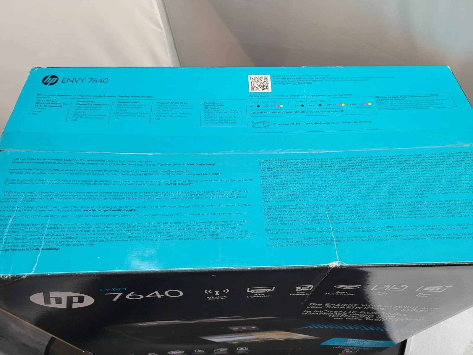 HP Envy 7640 Printers Used - Good