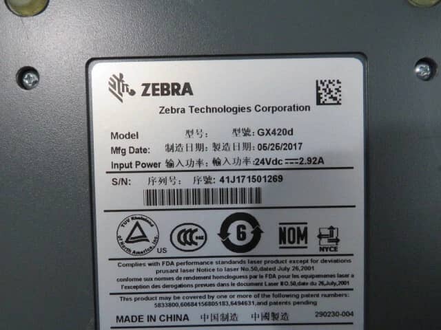 Zebra gx420d bluetooth Printers Used - Good