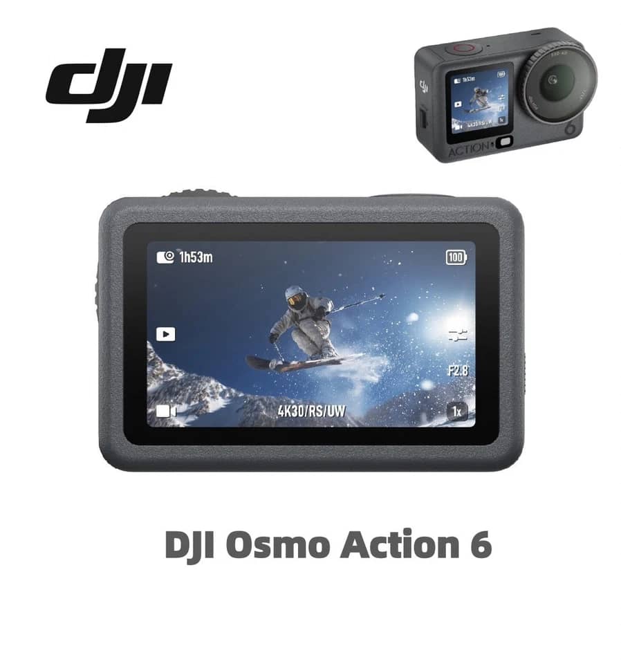 DJI Action 6 Digital Cameras Black New