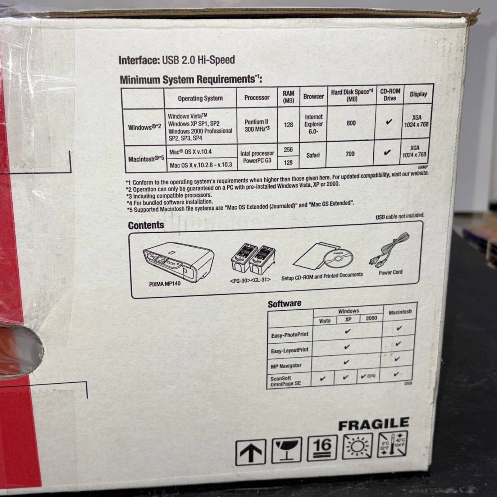 Canon PIXMA MP140 Printers Open-Box Excellent