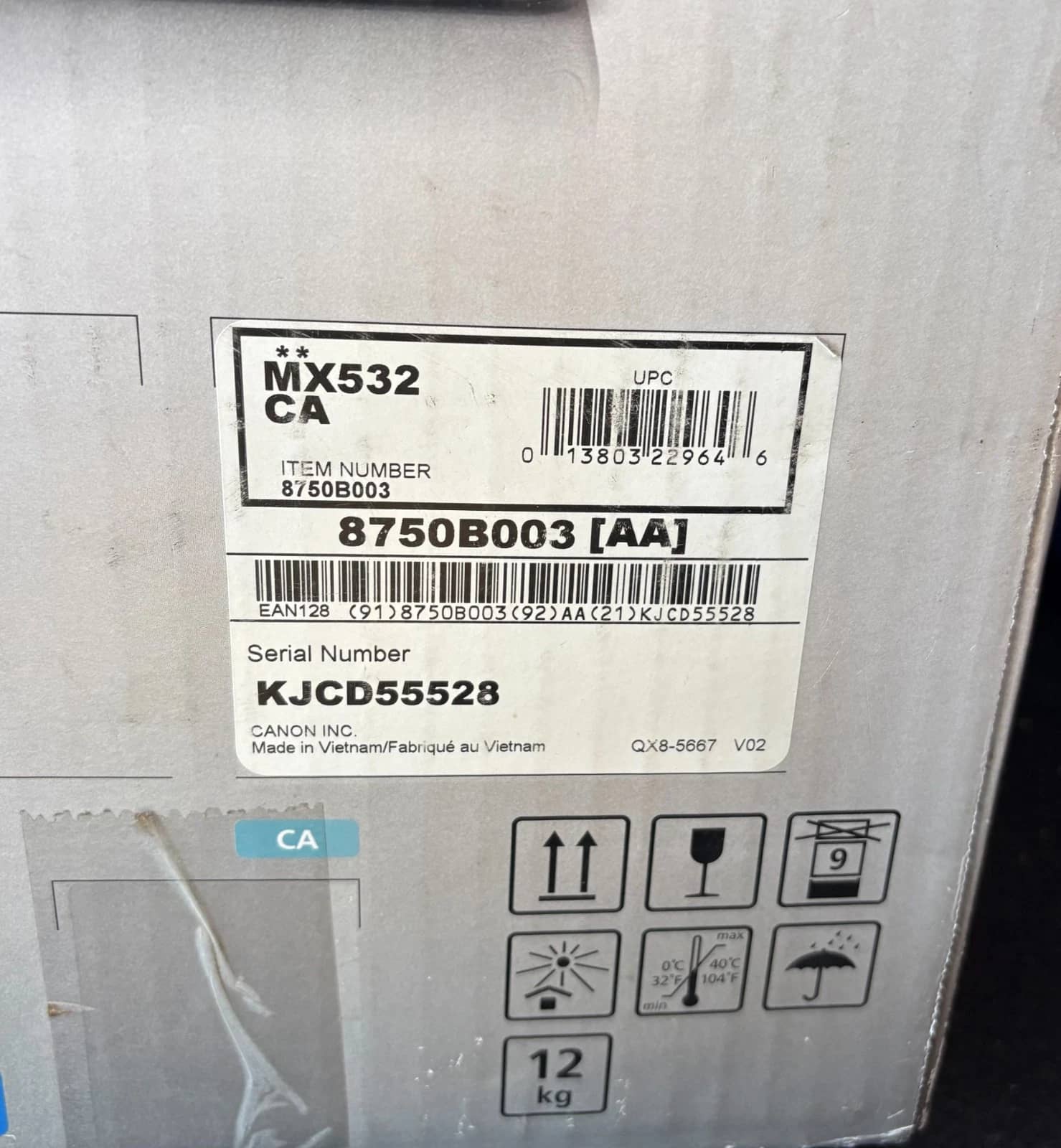 Canon PIXMA MX532 Printers New