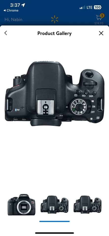 Canon T6I Digital Cameras Black New w/ 18-55mm Kit