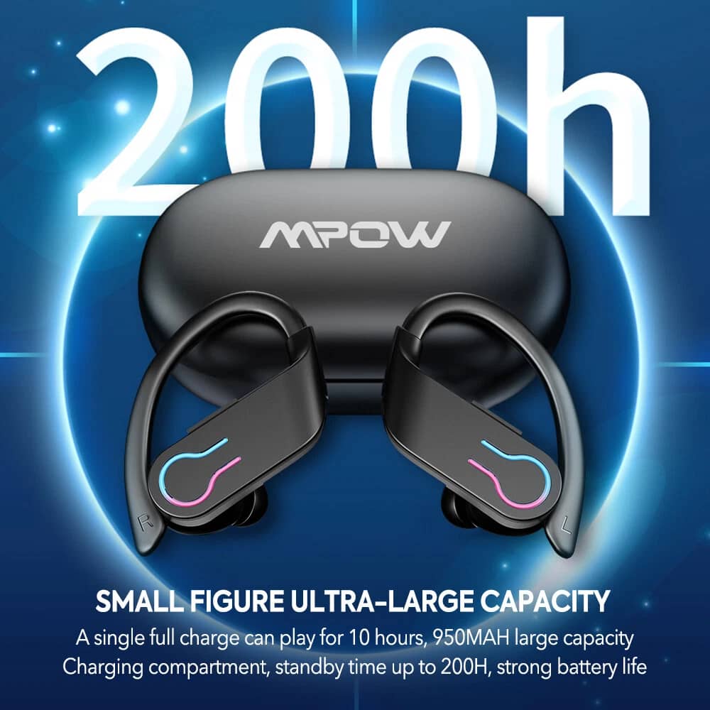 Mpow Q63 Headphones & Earbuds Black New