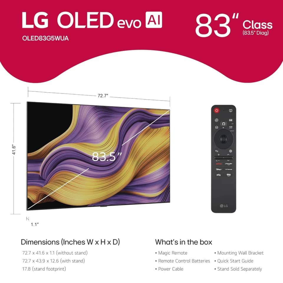 LG G5WUA TVs