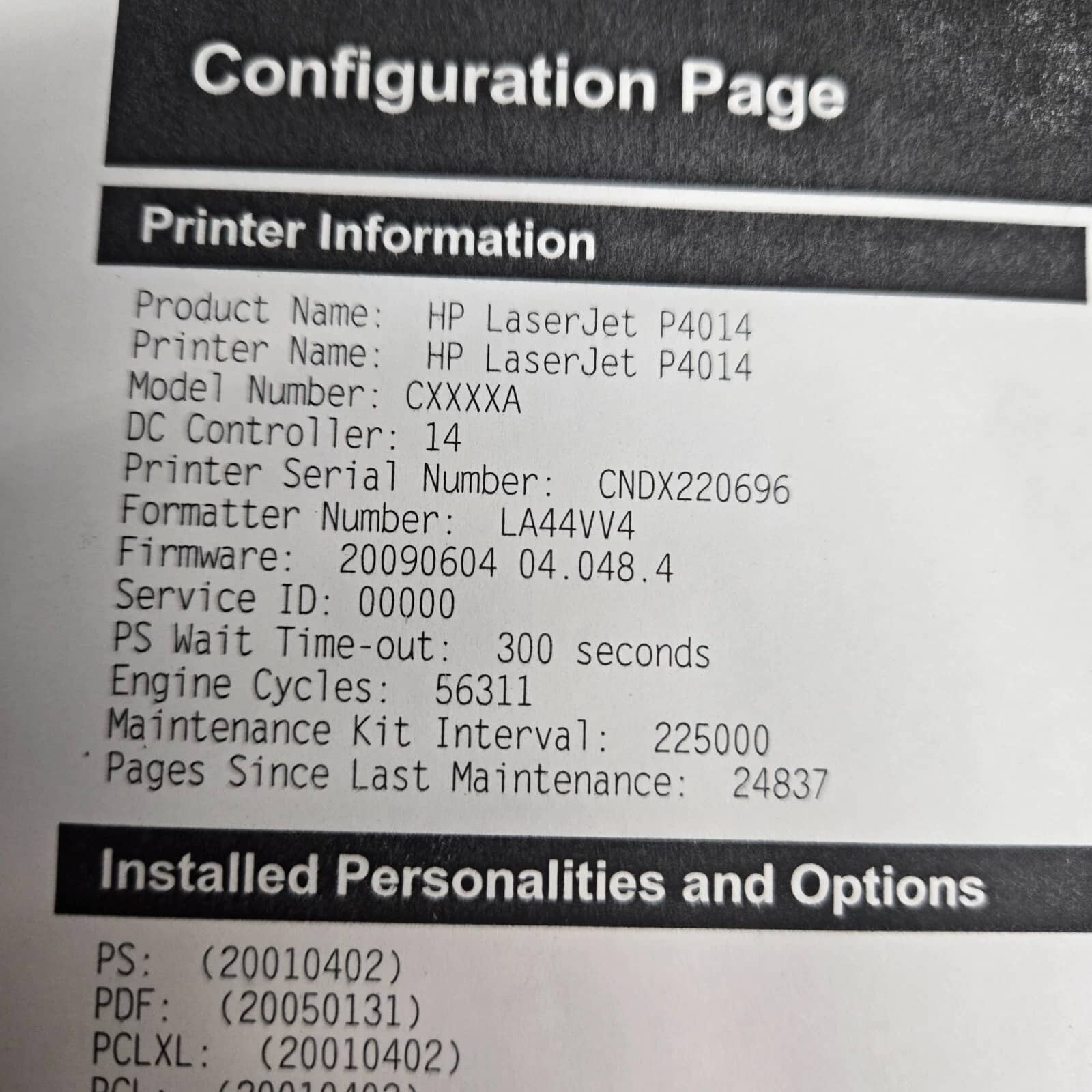 HP Laserjet P4014n Printers Refurbished - Excellent
