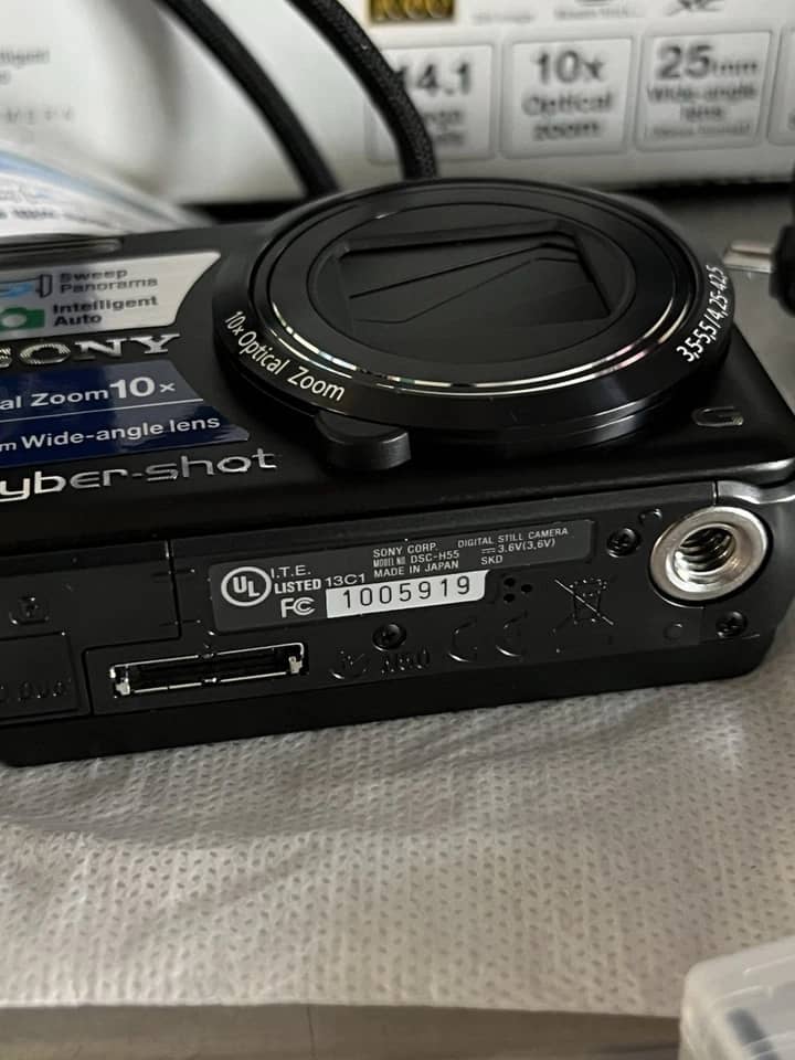 Sony Cyber-shot DSC-H55 Digital Cameras Black Used - Good Body Only