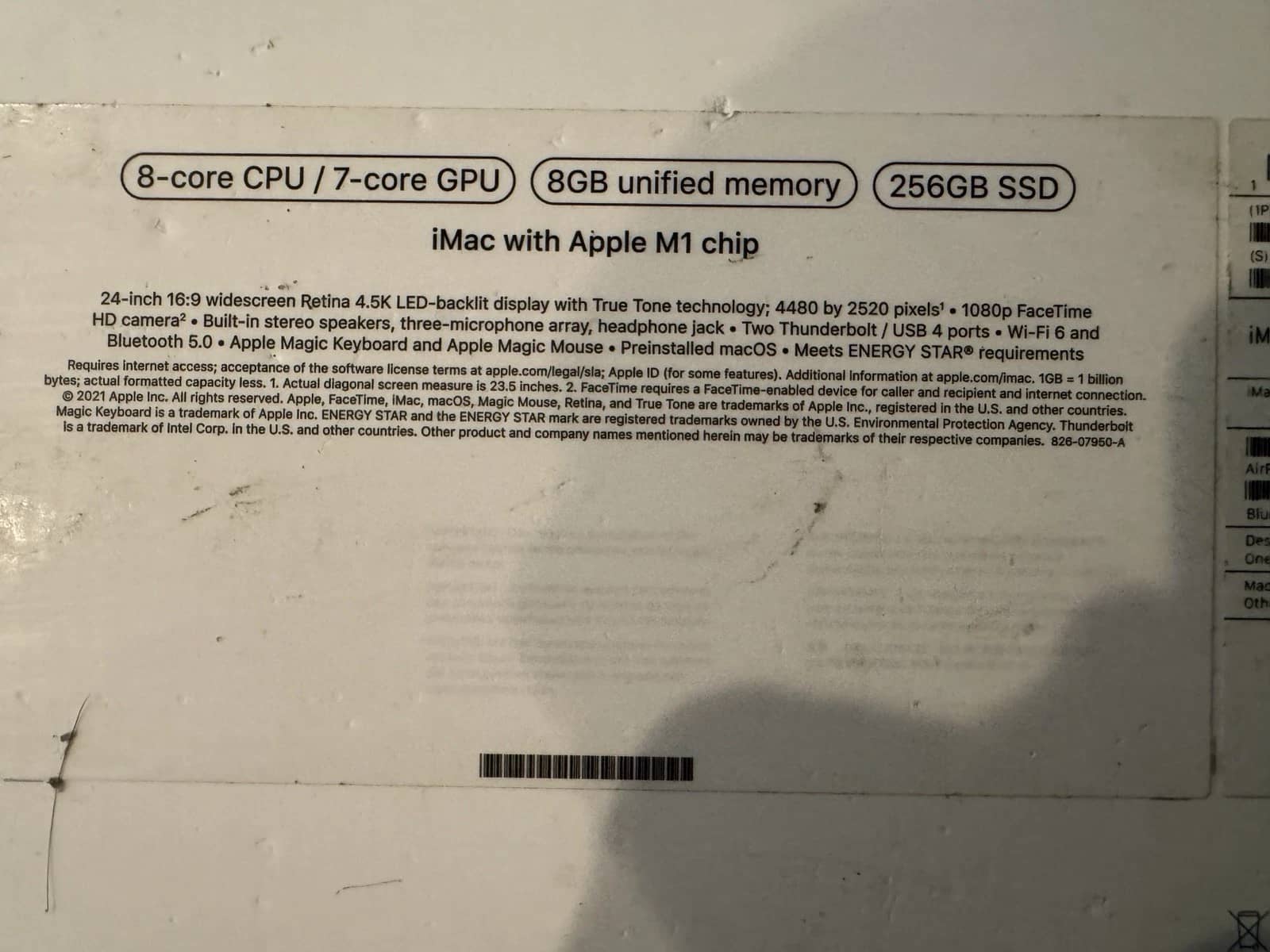 Apple iMac 24" (2021, M1 Computers 256GB 8GB Used - Good