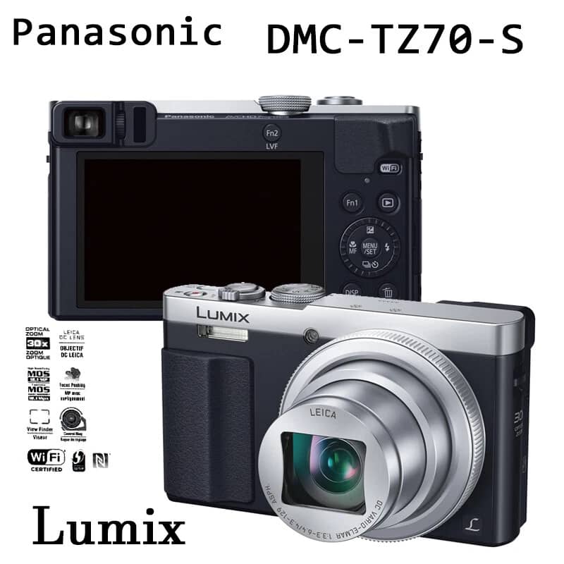 Panasonic LUMIX ZS70 Digital Cameras Silver New Body Only
