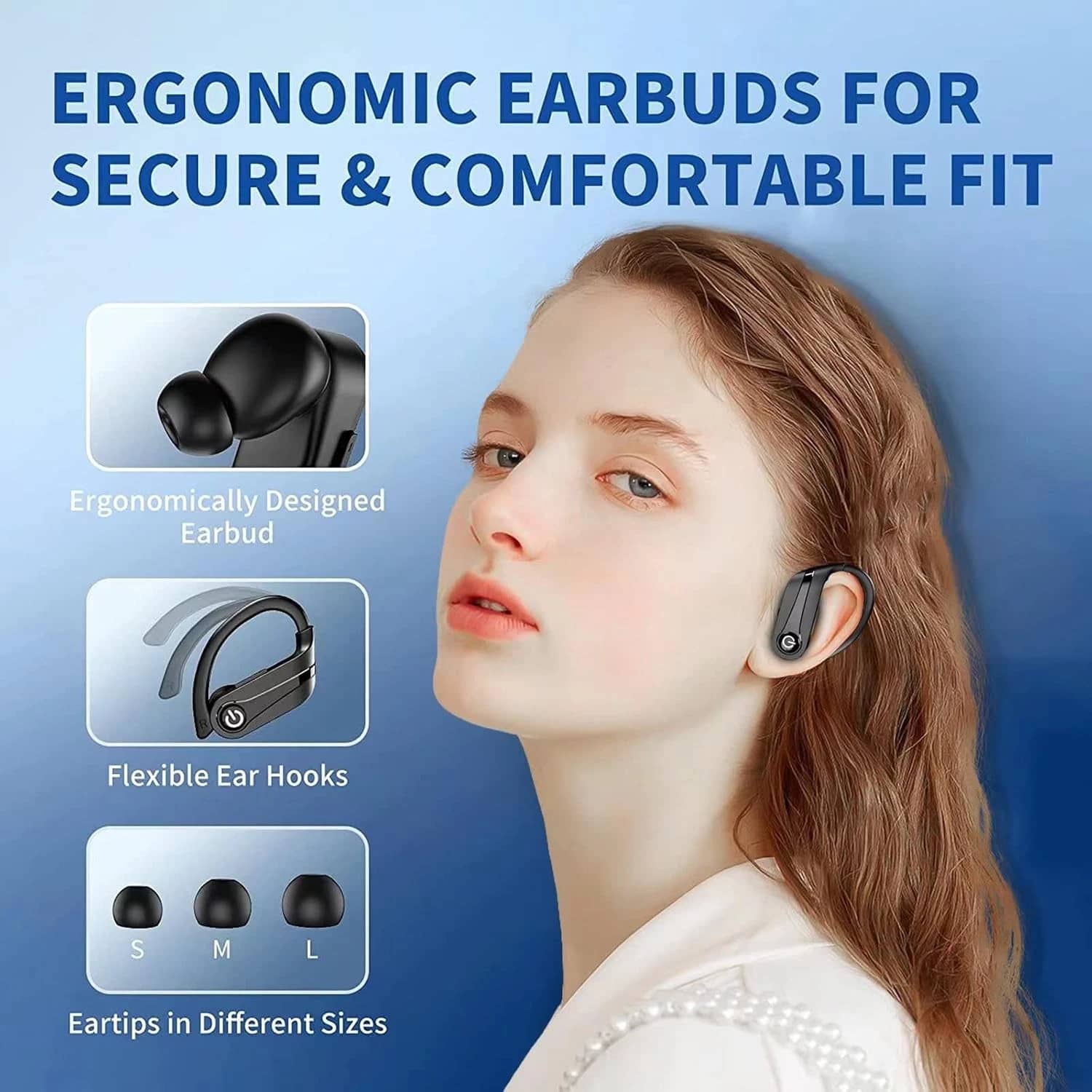 Mpow Q63-3 Headphones & Earbuds Black New