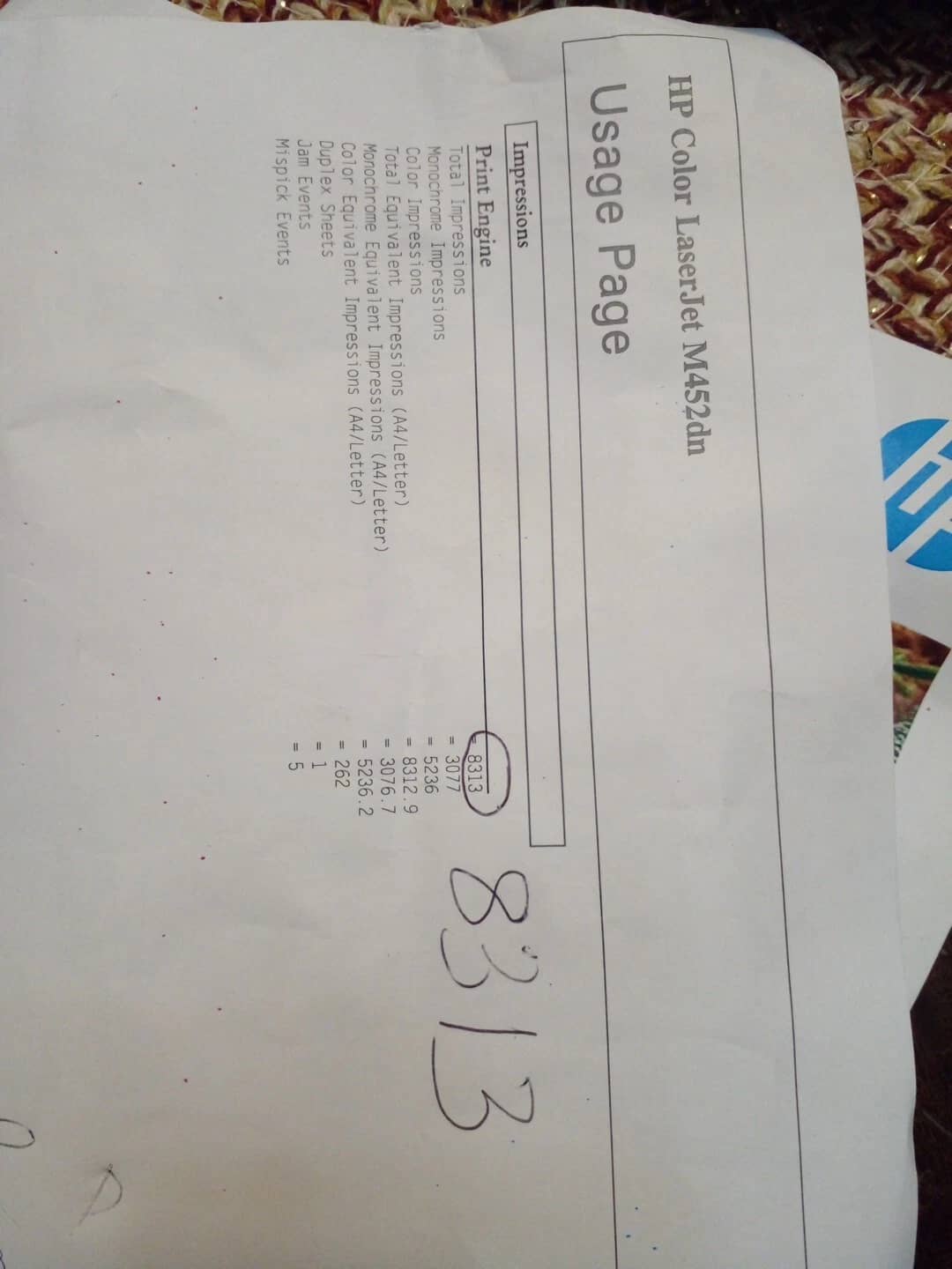 HP M452dn (CF389A) Printers Used - Good