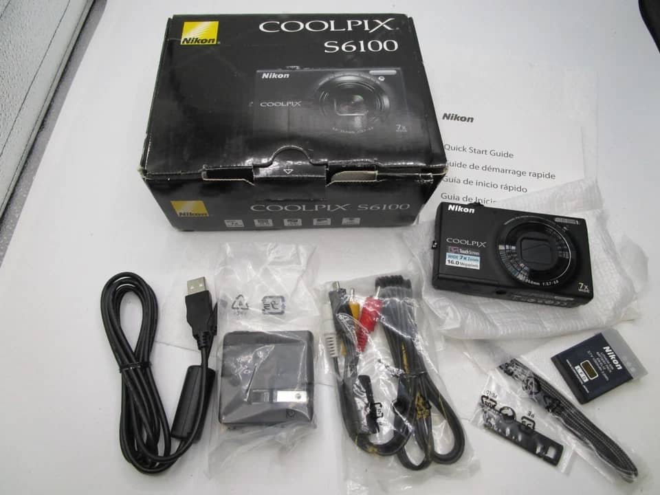 Nikon COOLPIX S6100 Digital Cameras Silver New Body Only