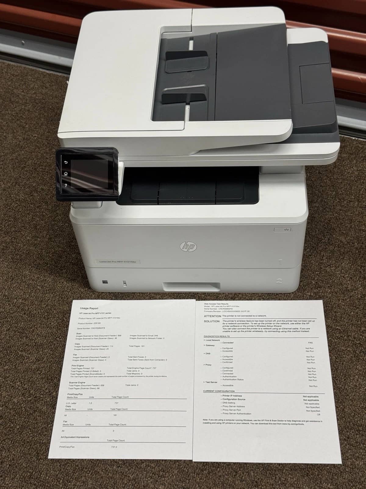 HP MFP 4101FDW Printers New
