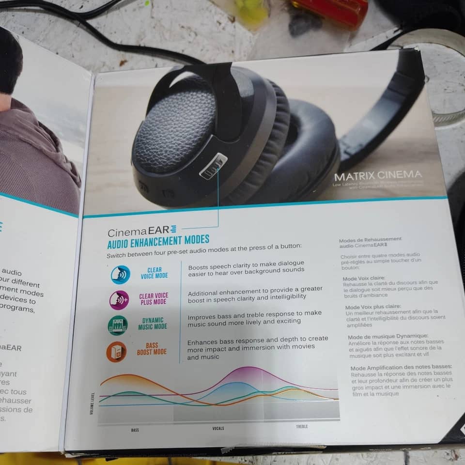 MEE audio Matrix Cinema Headphones & Earbuds Black New