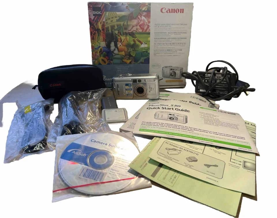 Canon PowerShot S50 Digital Cameras Black New Body Only