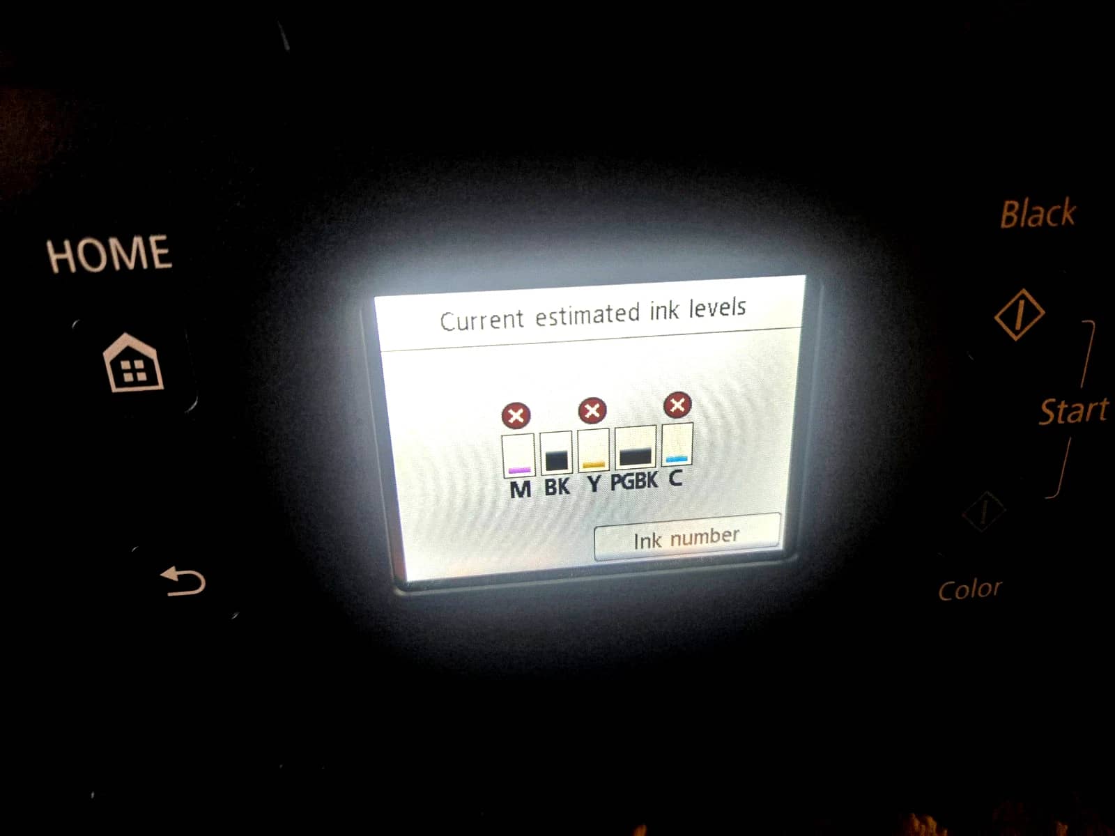 Canon PIXMA TR7520 Printers For parts or not working