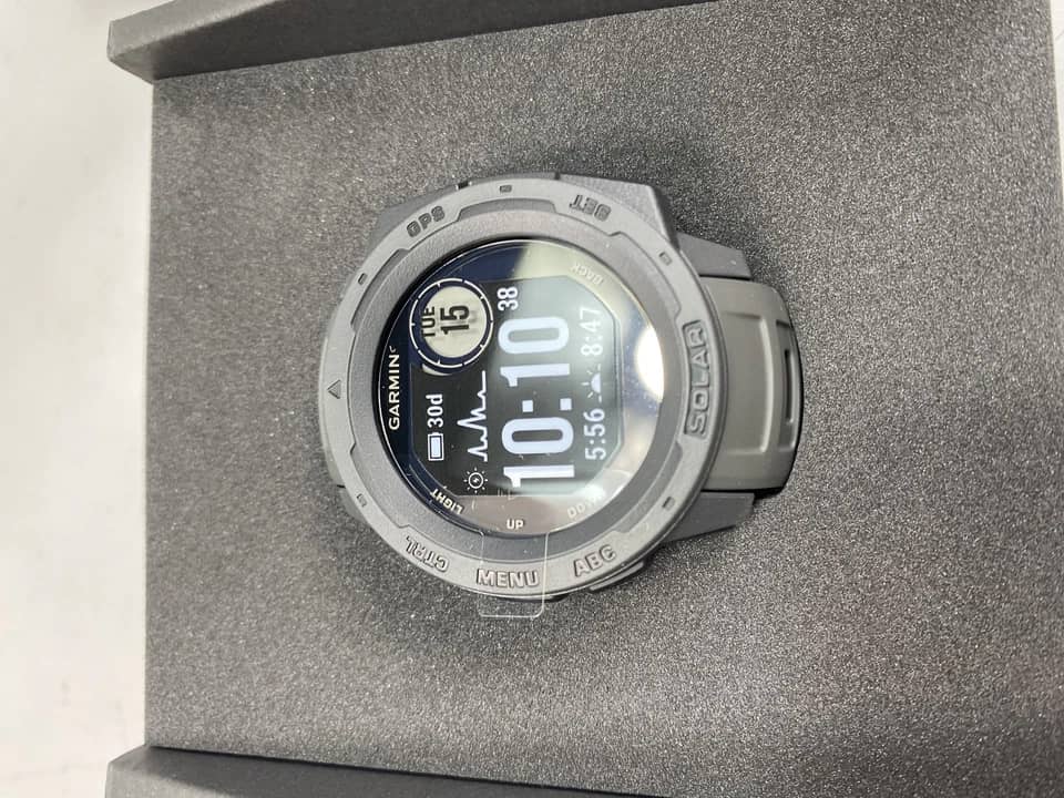 Garmin Instinct Solar Smartwatches Blue 45mm Refurbished - Excellent