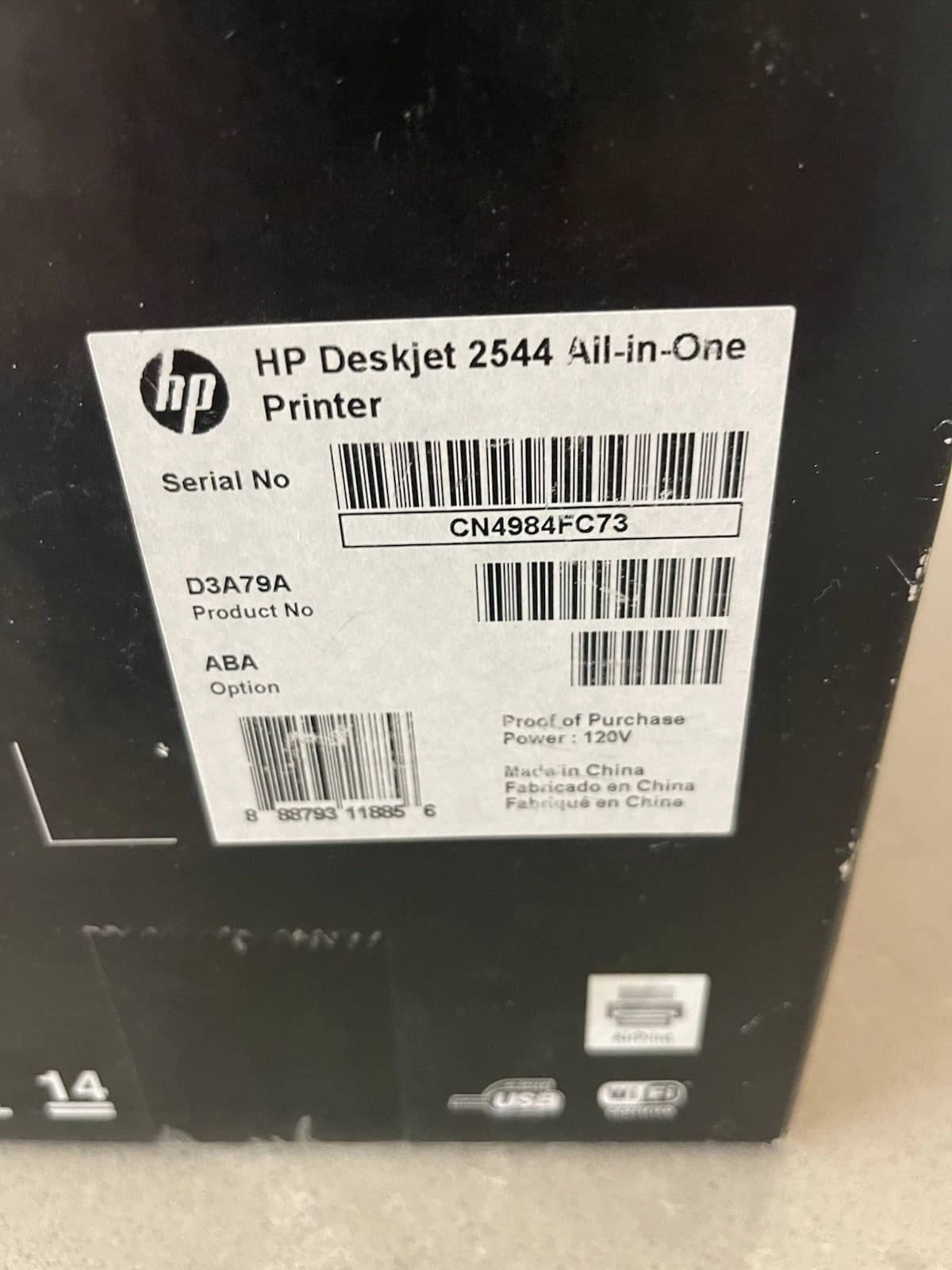 HP Deskjet 2544 Printers New