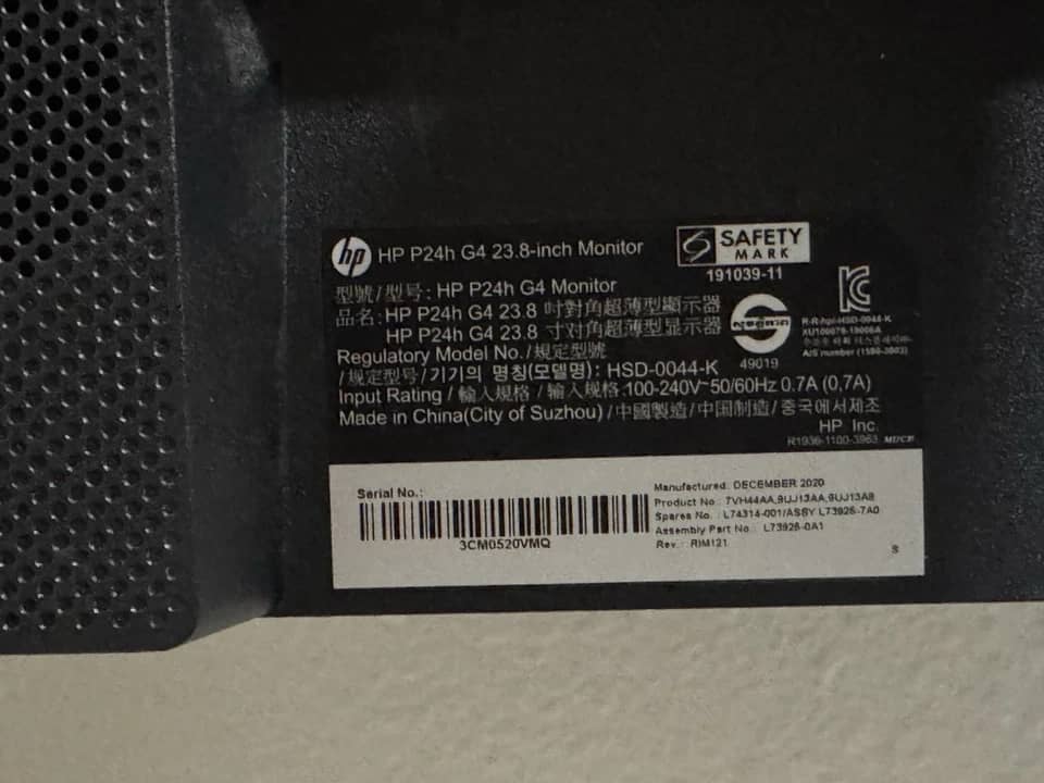 HP P24h G4 Monitors