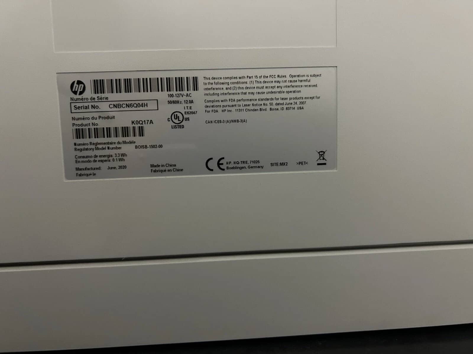HP Laserjet Enterprise M608 Printers Used - Good