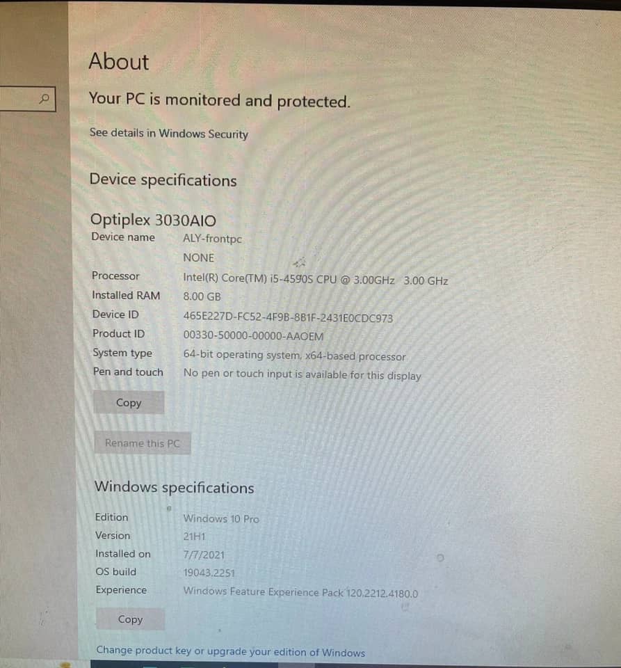 Dell Vostro 3030 Computers