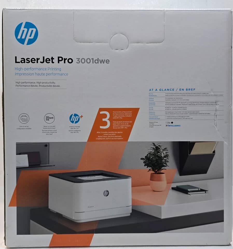 HP 3001dwe Printers New