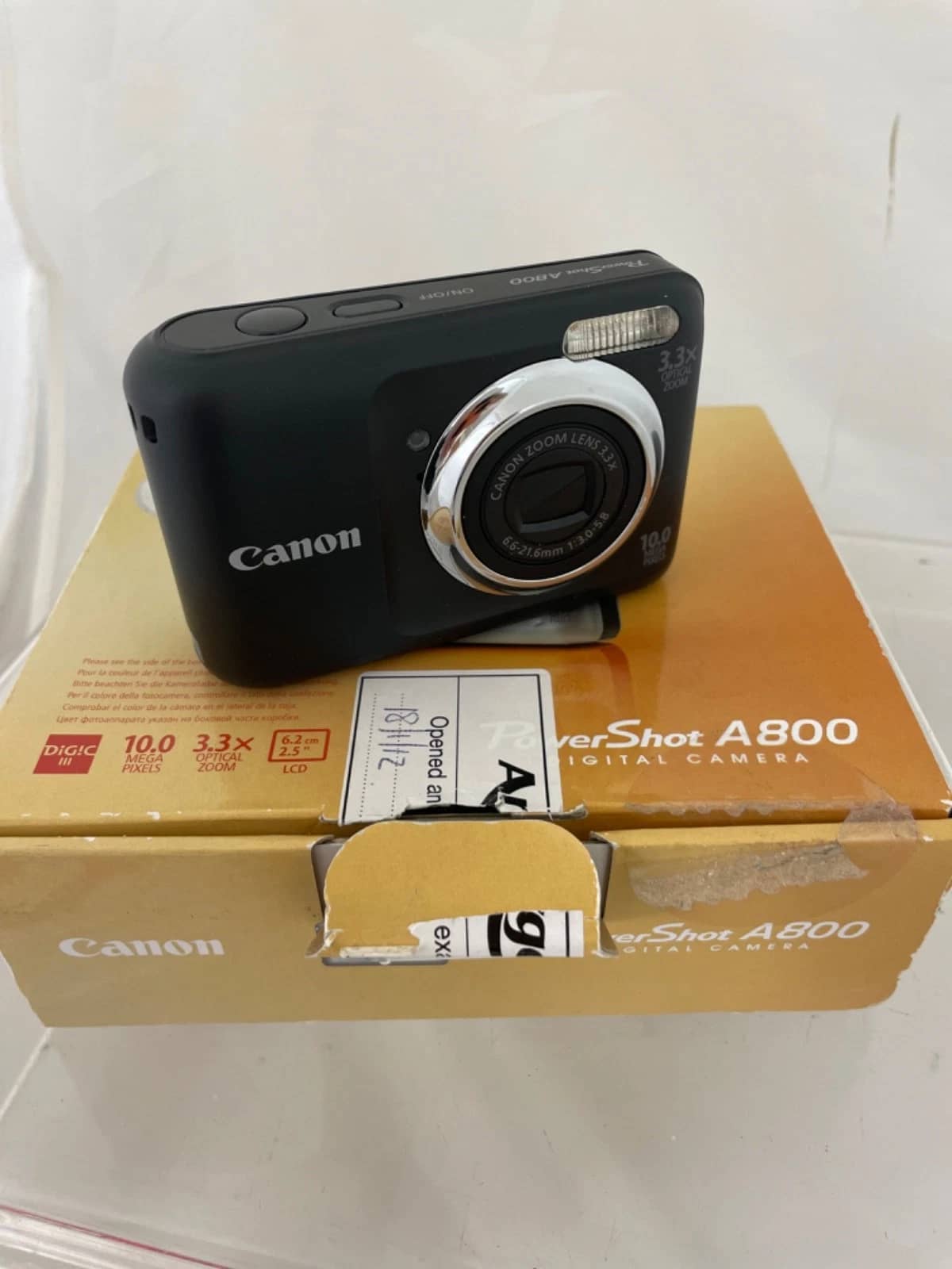 Canon A800 Digital Cameras Black Used - Good Body Only