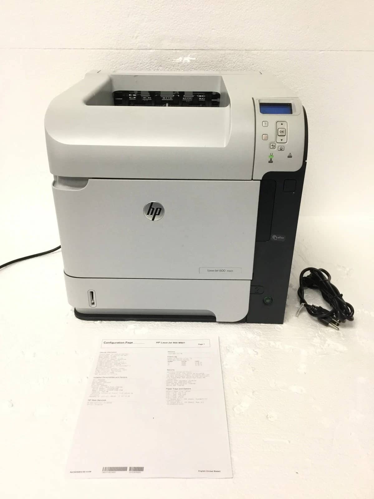 HP LaserJet 600 M601n Printers Used - Good