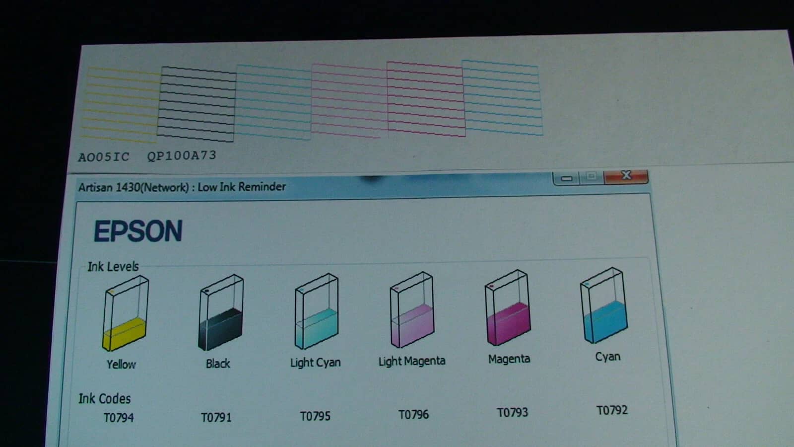 Epson artisan 1430 Printers Used - Good
