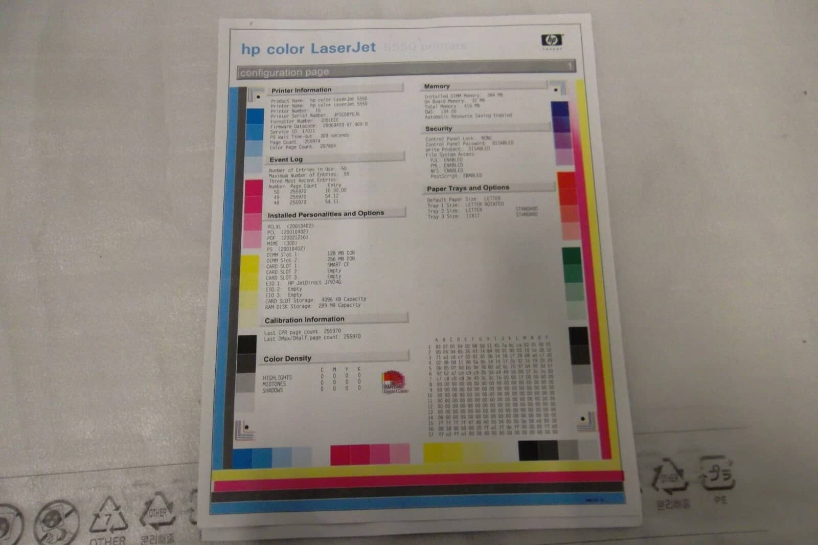 HP Color LaserJet 5550 Printers Used - Good