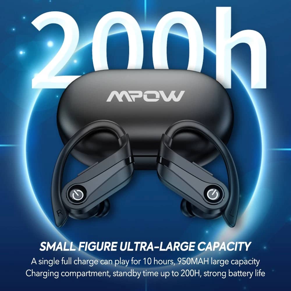 Mpow Q63-3 Headphones & Earbuds Black New