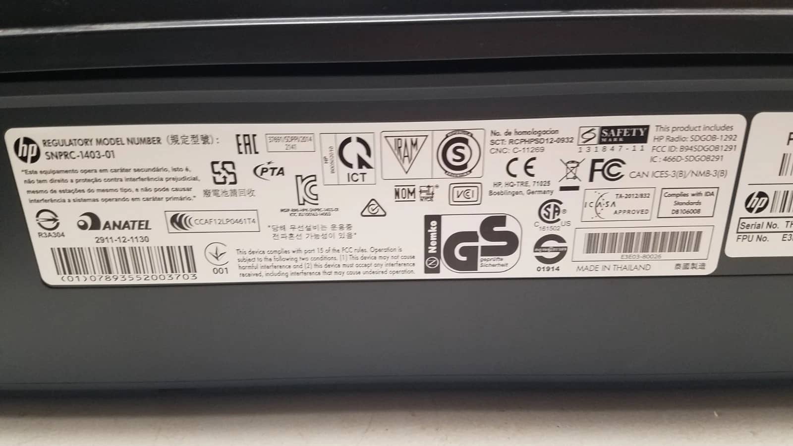 HP OfficeJet Pro 6320 Printers For parts or not working