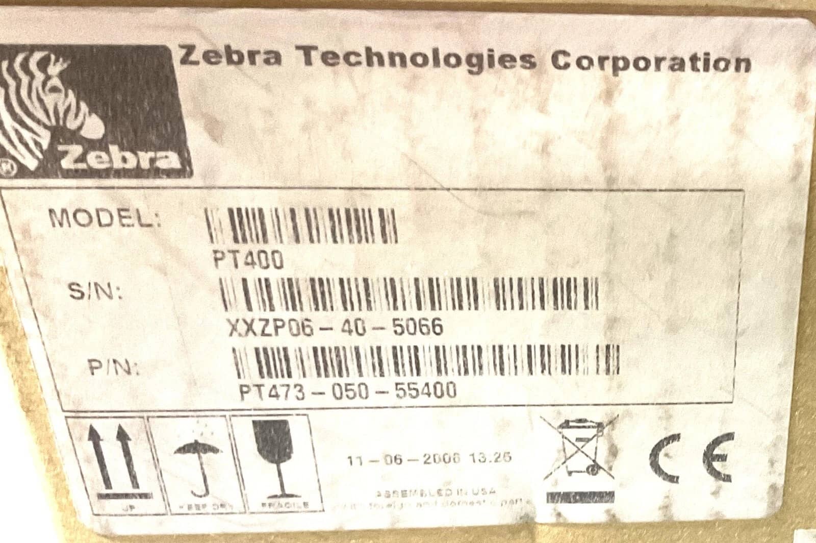 Zebra PT403 Printers New
