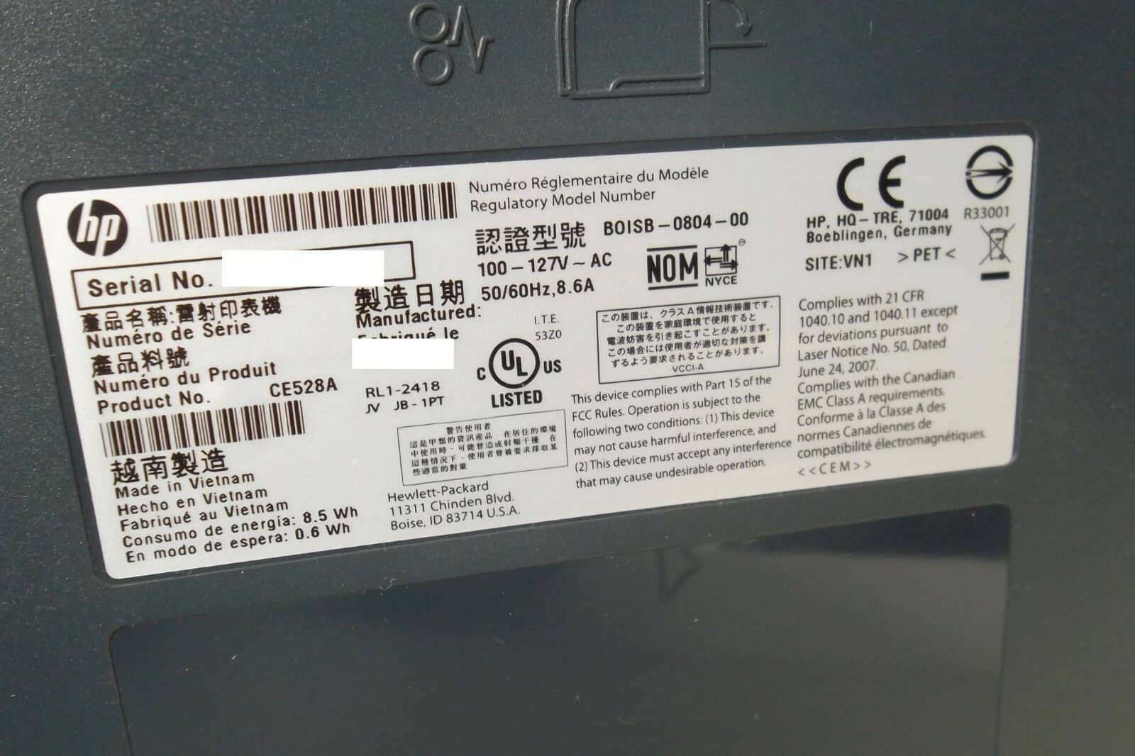 HP P3015, P3015dn Printers Used - Good