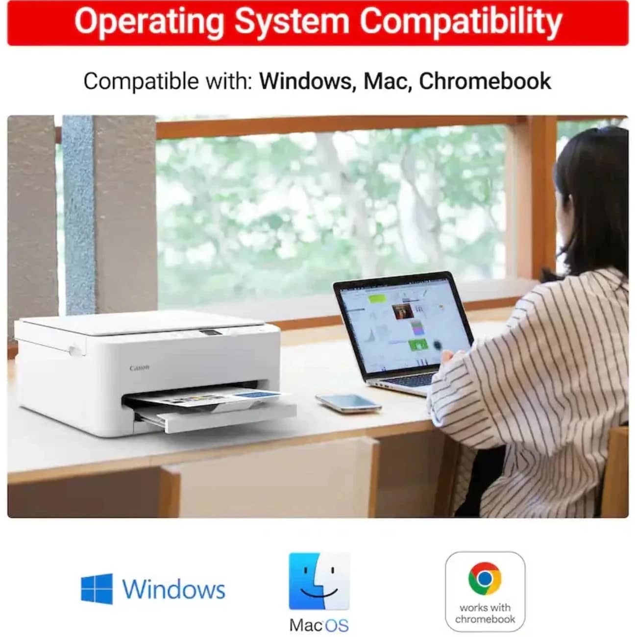 Canon Wireless All In One Mobile Printer/Copy/Scan Printers New