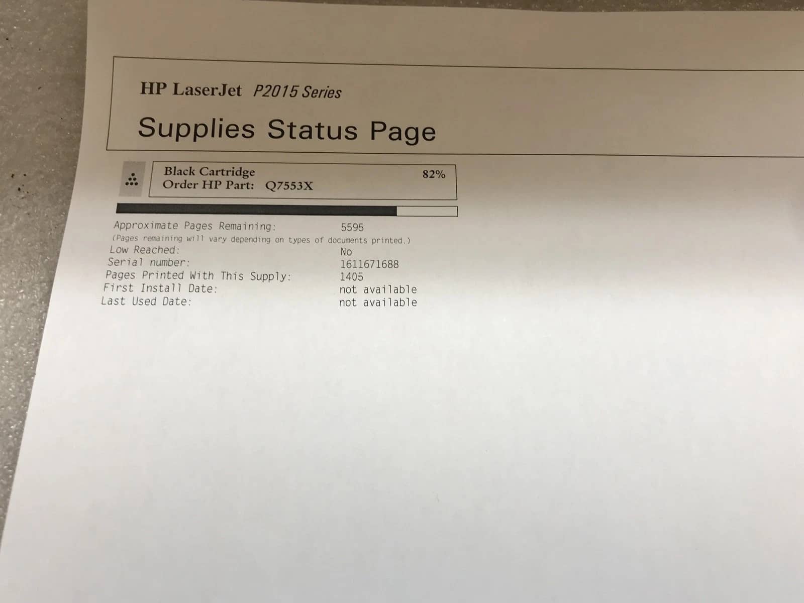 HP LaserJet P2015 Printers Refurbished - Excellent