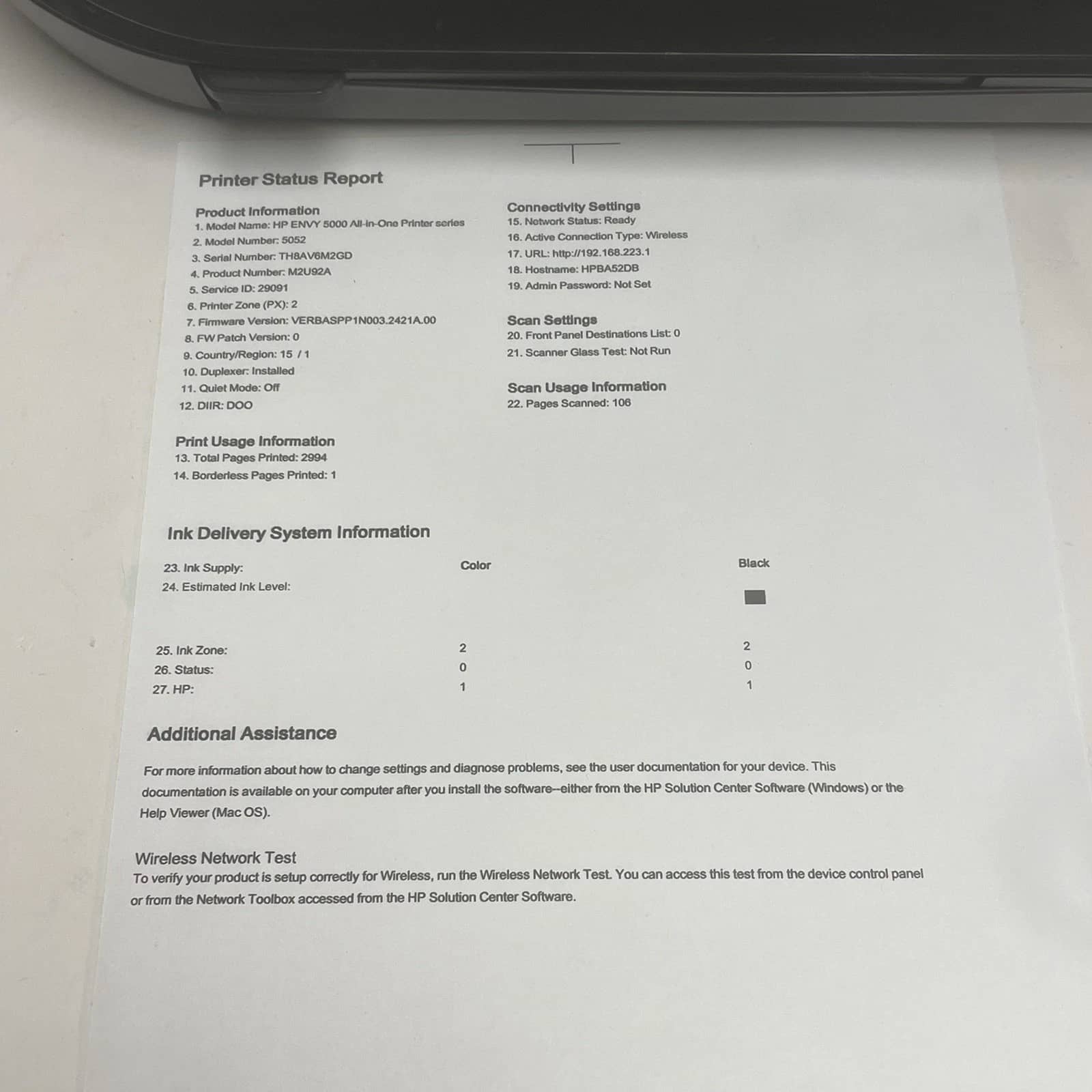HP 5052 Printers Used - Good