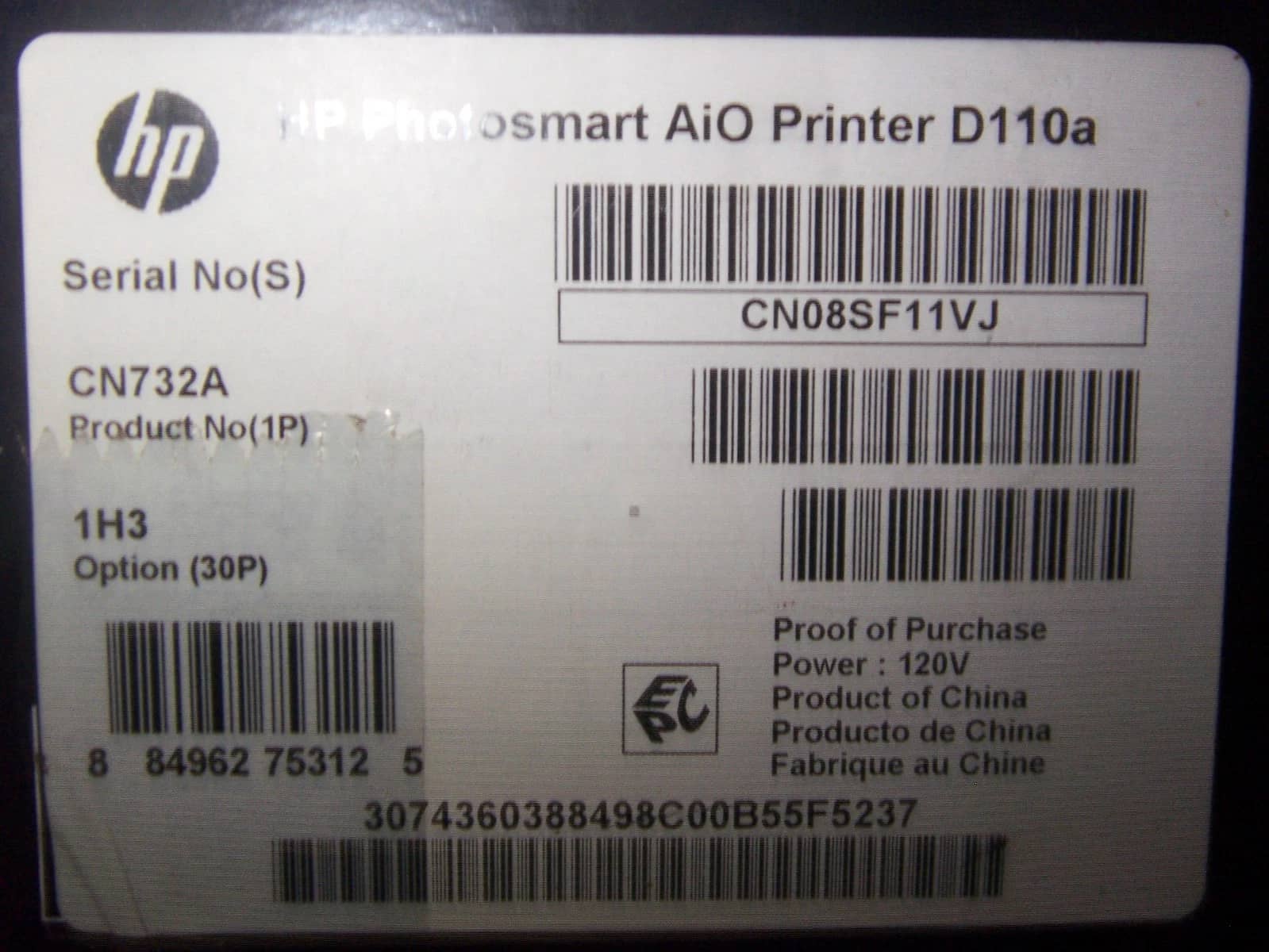 HP D110a Printers New