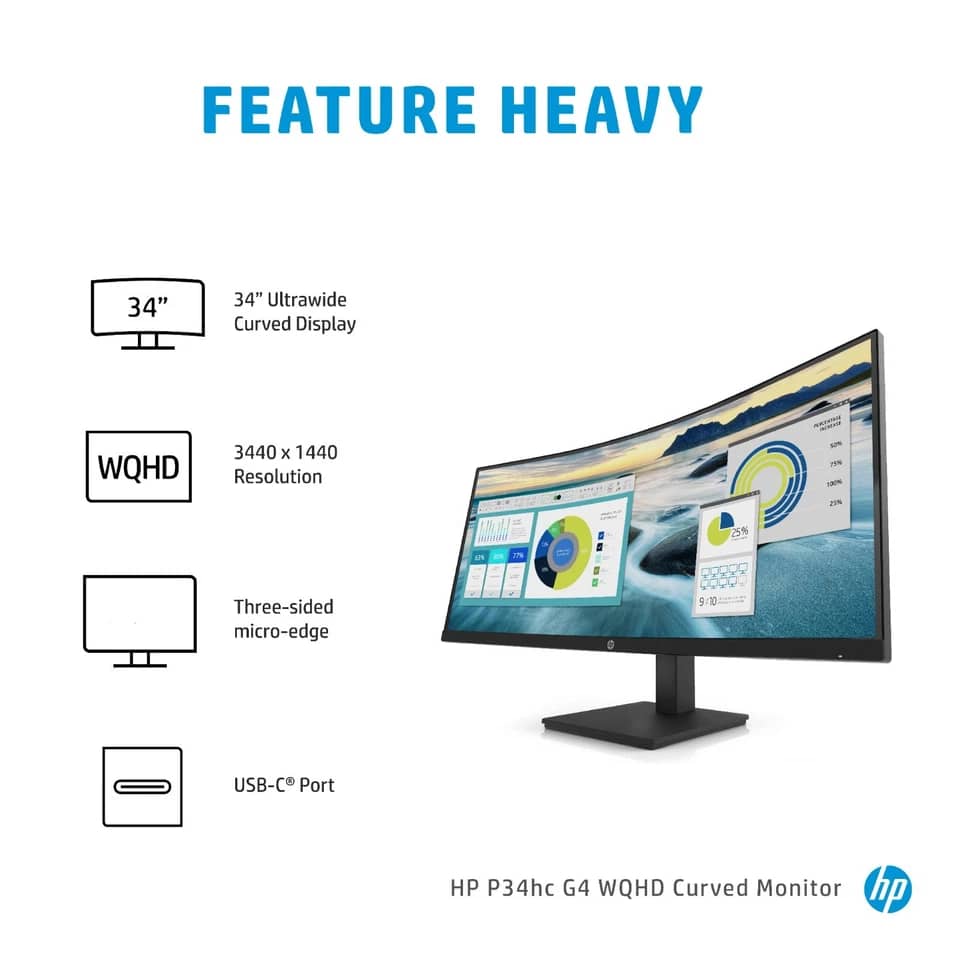 HP P34hc G4 Monitors
