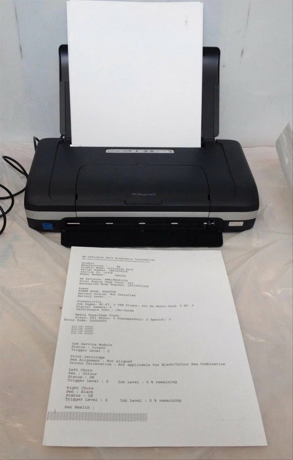 HP H470 Mobile OfficeJet Printers Used - Good
