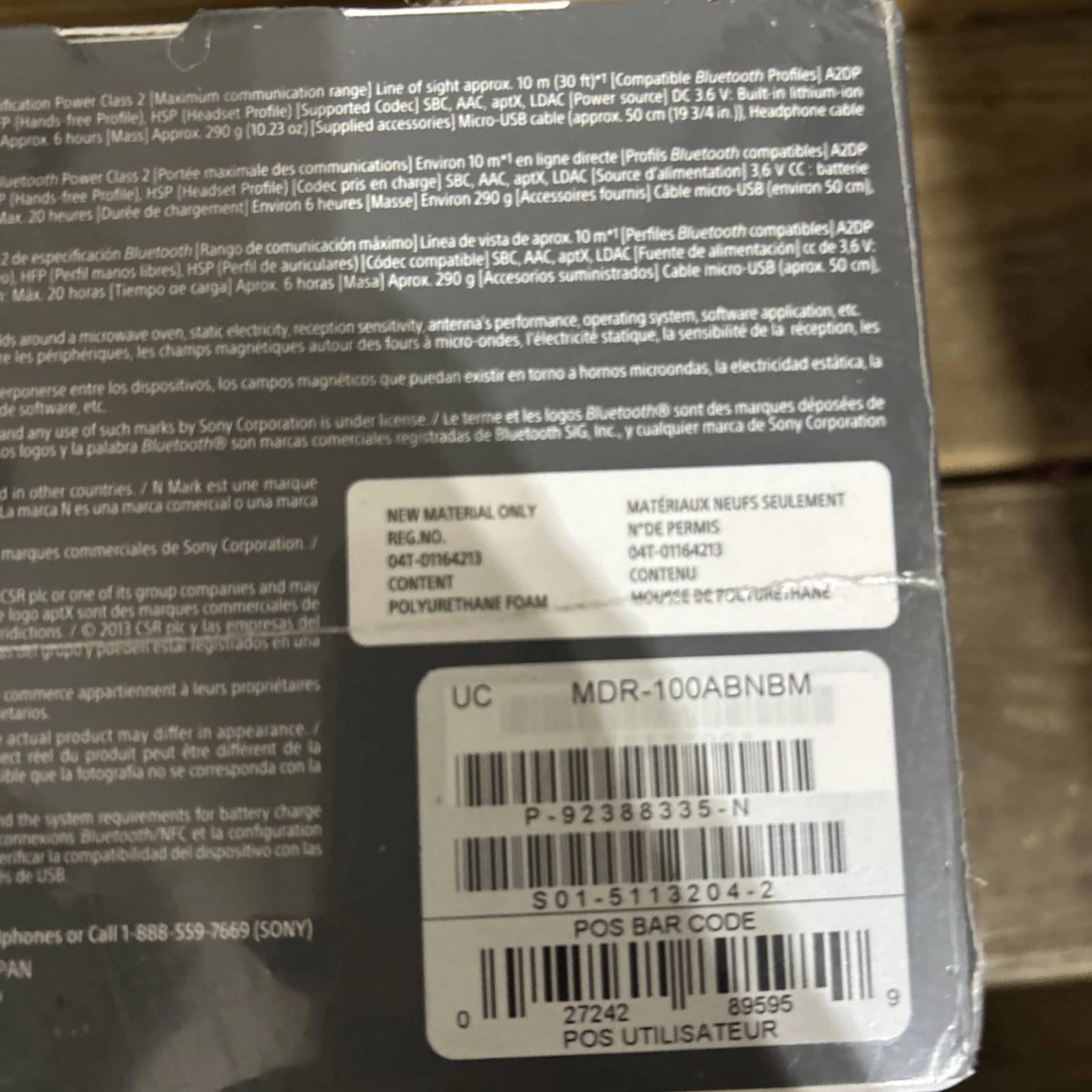 Sony MDR100 Headphones & Earbuds Black New