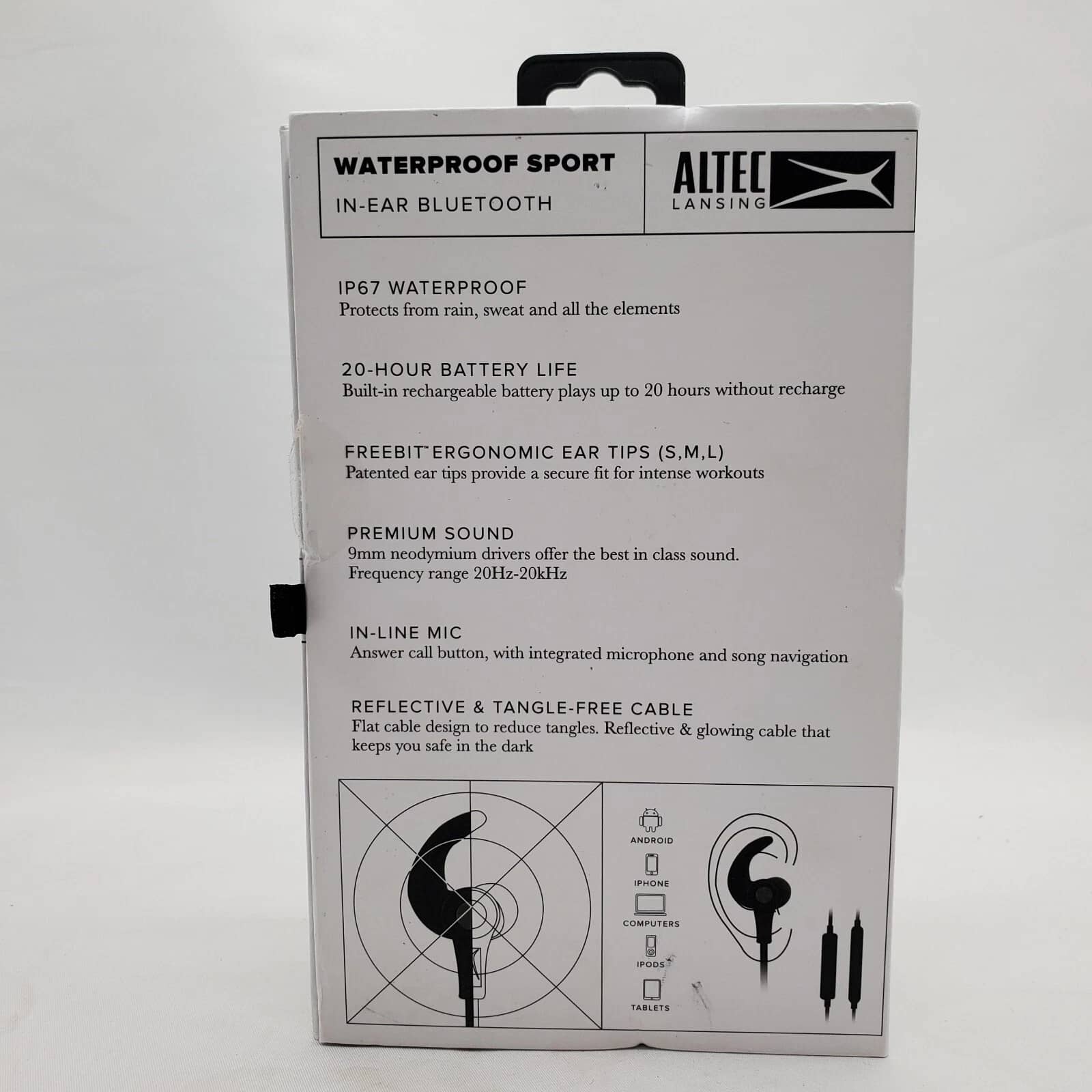 Altec Lansing MZX856-BLK Headphones & Earbuds Black New