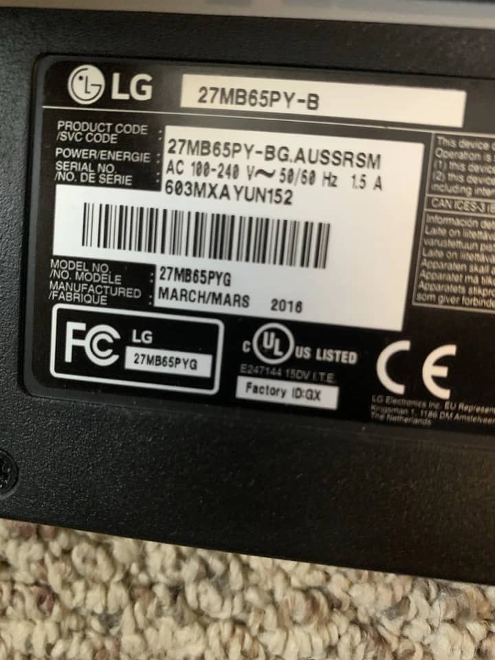 LG 27MB65PY Monitors