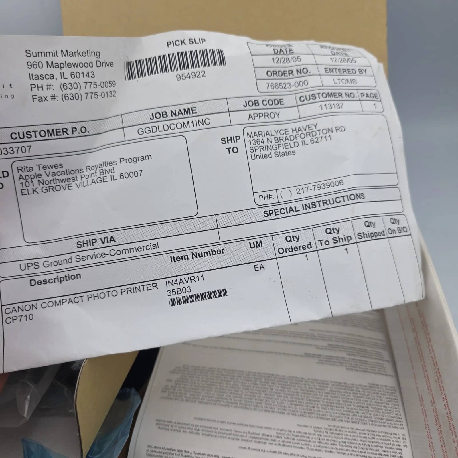 Canon SELPHY CP710 Printers New