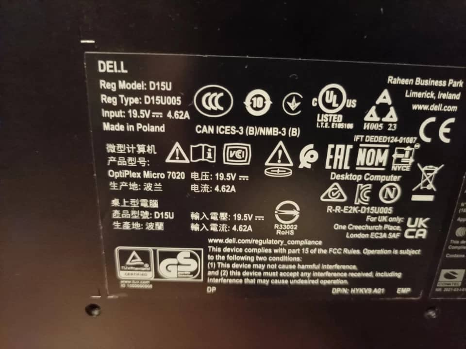Dell Optiplex 7020 Plus Computers 1TB 32GB New