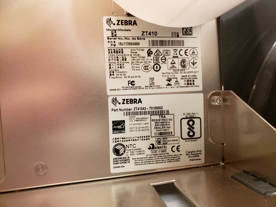 Zebra ZT41043-T010000Z Printers Refurbished - Excellent