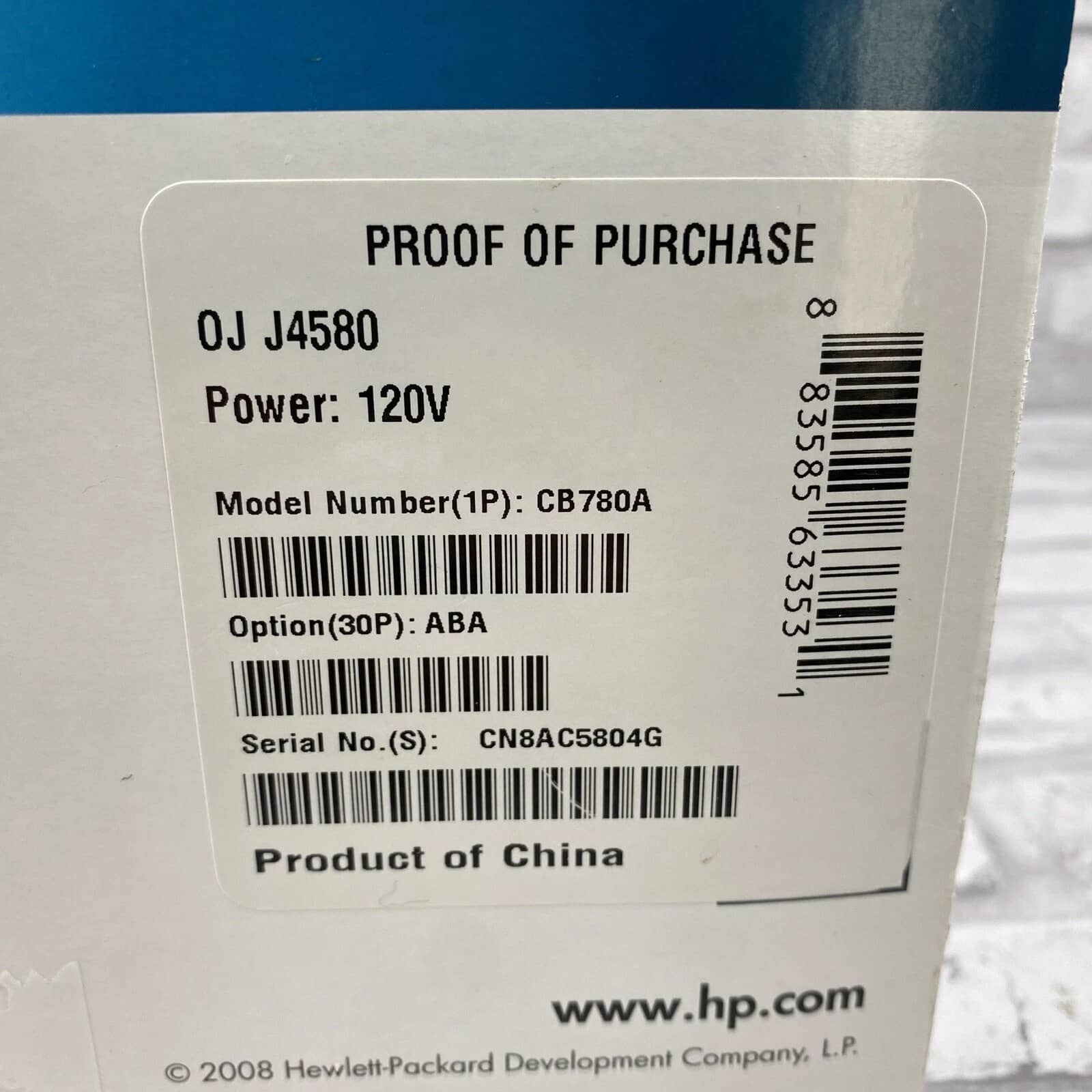 HP Officejet J4580 Printers New