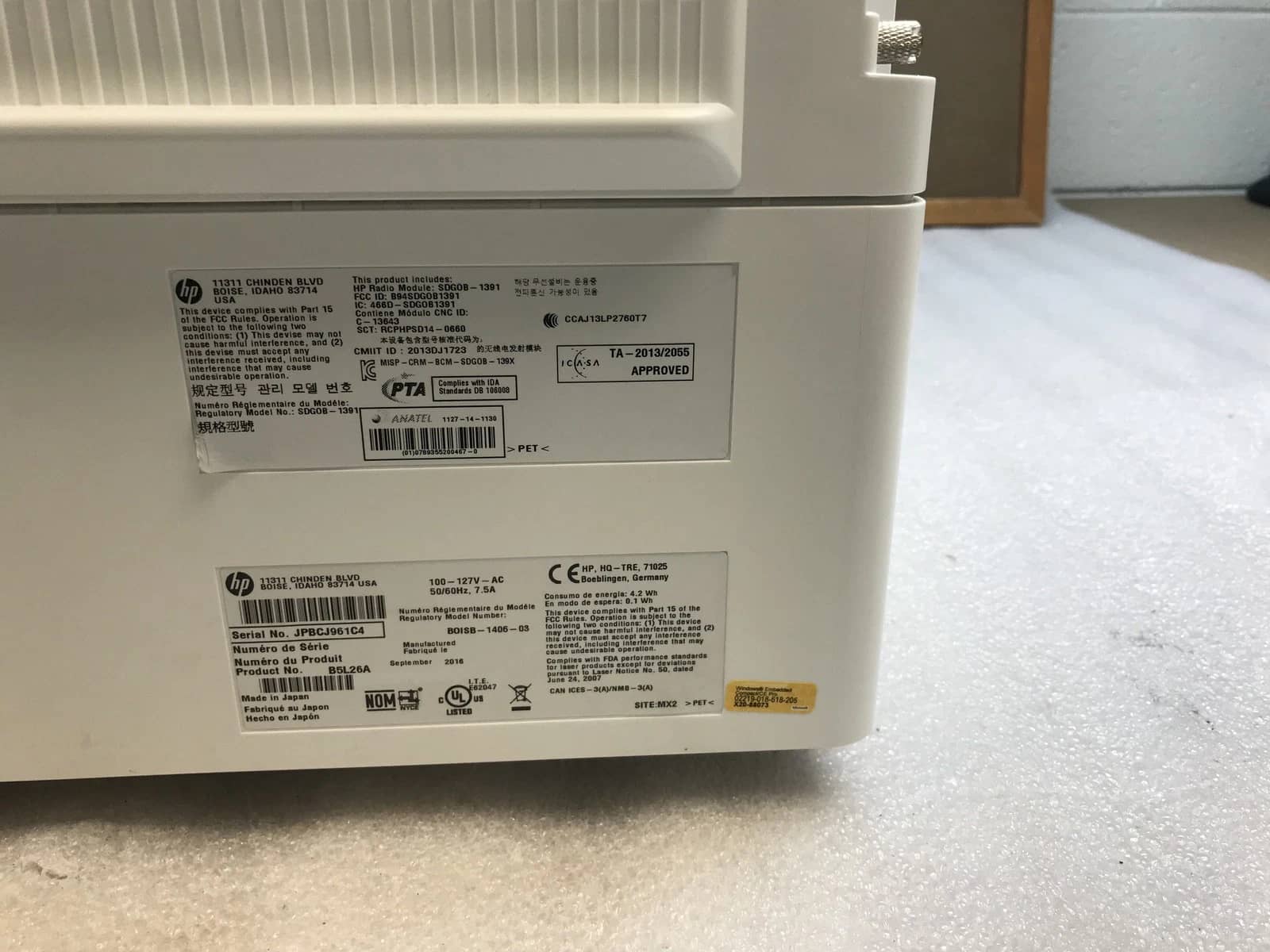 HP Color Laser Jet Enterprise E55040 Printers Used - Good