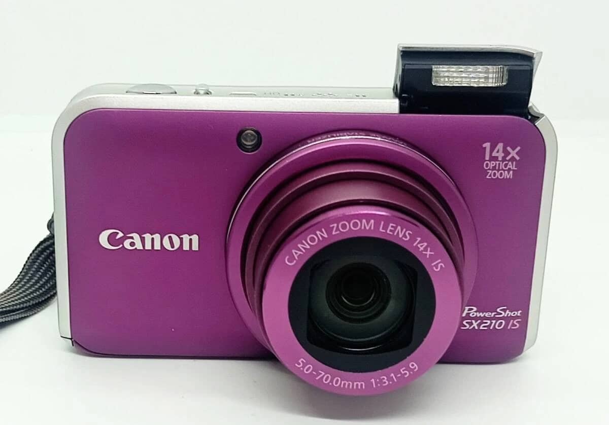 Canon PowerShot SX210IS Digital Cameras Purple New Body Only