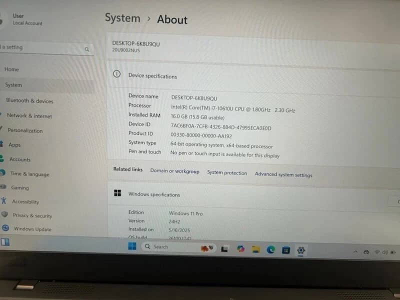 Lenovo ThinkPad X1 Carbon Gen 8 Computers