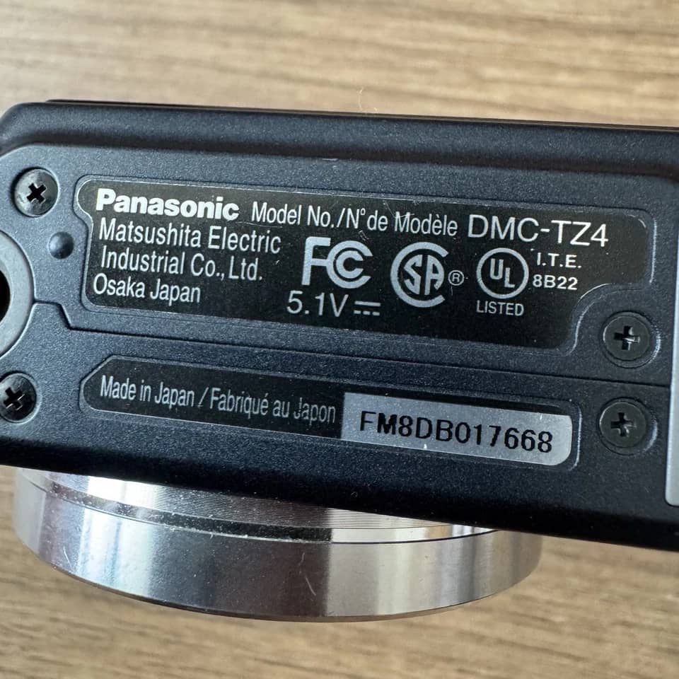 Panasonic LUMIX TZ4 Digital Cameras Black New Body Only